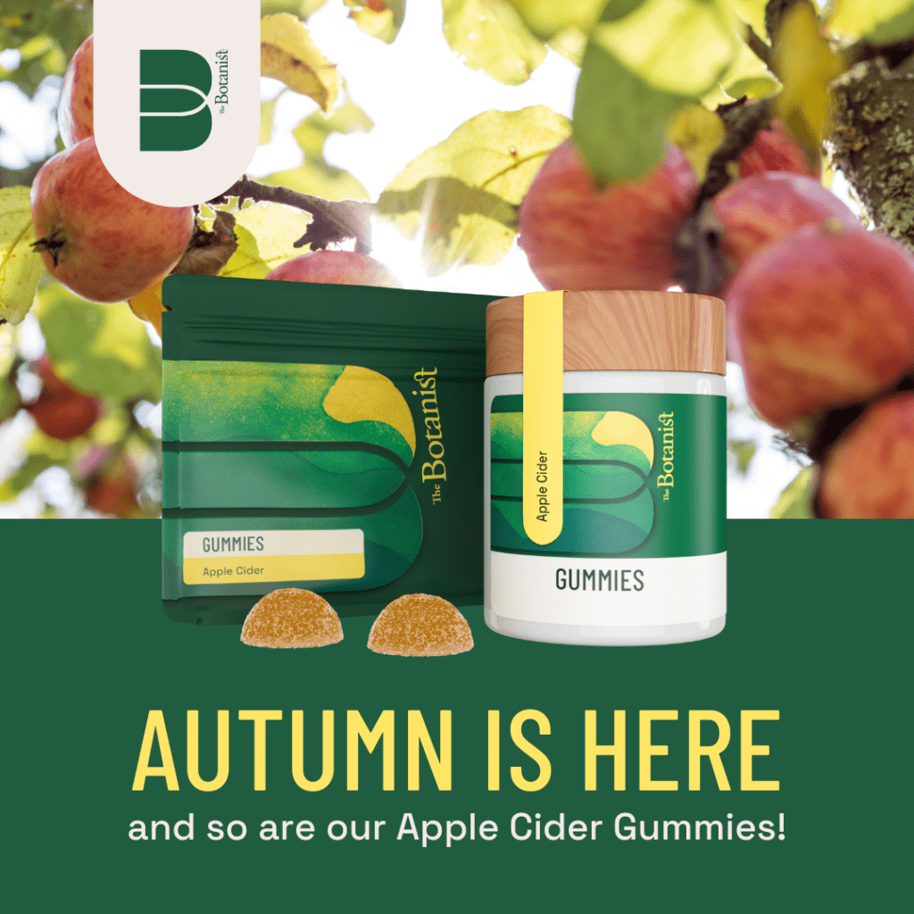 THE BOTANIST SEASONAL - APPLE CIDER CANNABIS GUMMIES (1080 × 1080 px)